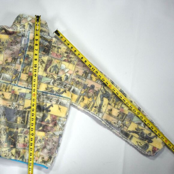 Imran Potato x GI Joe Pullover Half Zip All Over Print Sherpa Fleece - L - Picture 5 of 7